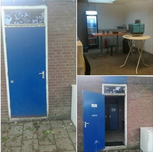 Noodkantine in gebruik Noodkantine in gebruik