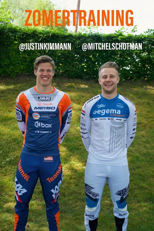 23 aug. BMX clinic Justin Kimmann en Mitchel Schotman 