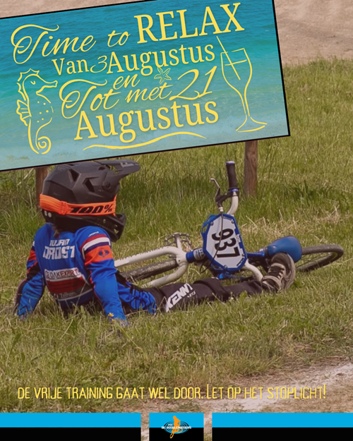 Zomerpauze, even geen training Zomerpauze, even geen training